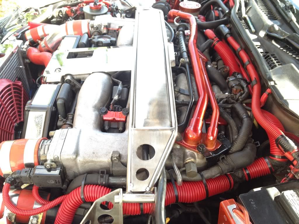 Lovenpain's Project 7 Engine BayWire Loom & plenum paint Nissan